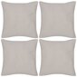 Beige tyynynpäällinen Puuvilla 4kpl 40 x 40 cm hinta ja tiedot | Koristetyynyt ja tyynynpäälliset | hobbyhall.fi