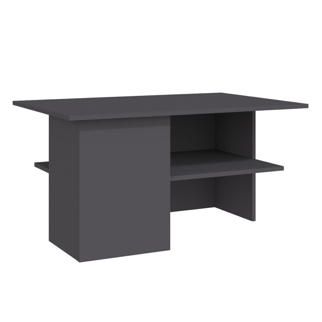 Sohvapöytä harmaa 90x60x46,5 cm lastulevy hinta ja tiedot | Sohvapöydät | hobbyhall.fi
