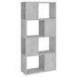 Kirjahylly/tilanjakaja betoninharmaa 60x24x124,5 cm hinta ja tiedot | Hyllyt | hobbyhall.fi