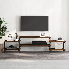 TV-taso ruskea tammi 197x35x52 cm tekninen puu hinta ja tiedot | TV-tasot | hobbyhall.fi