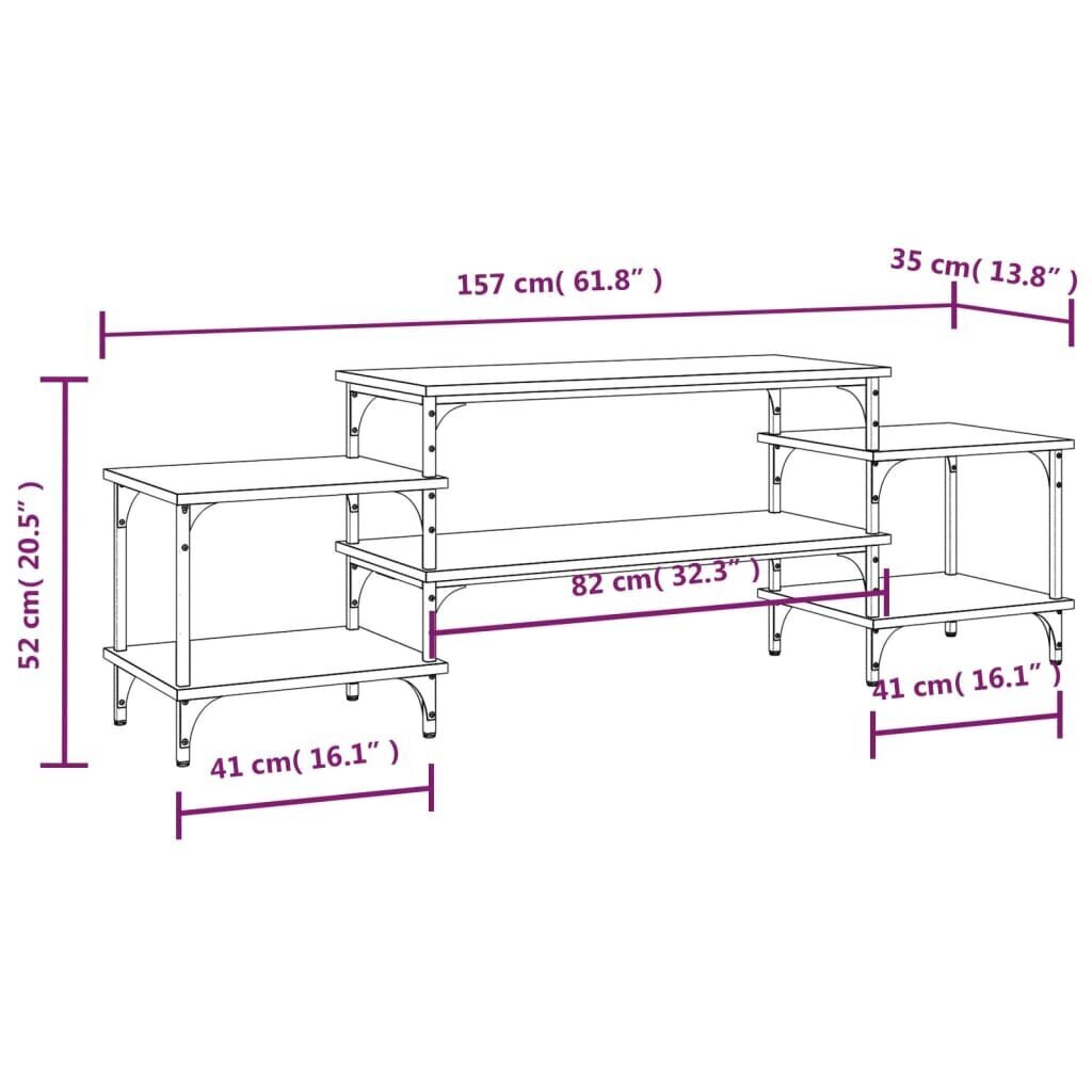 TV-taso savutammi 157x35x52 cm tekninen puu hinta ja tiedot | TV-tasot | hobbyhall.fi