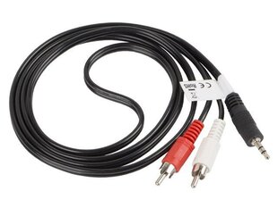 Lanberg, MiniJack 3.5mm - 2 x RCA, 1.5 m hinta ja tiedot | Kaapelit ja adapterit | hobbyhall.fi