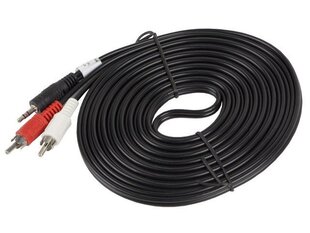 Lanberg, MiniJack 3.5 mm - 2x RCA, 5 m hinta ja tiedot | Lanberg Kodinkoneet ja kodinelektroniikka | hobbyhall.fi