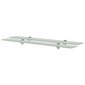 Kelluvat hyllyt 2 kpl lasi 80x10 cm 8 mm hinta ja tiedot | Hyllyt | hobbyhall.fi