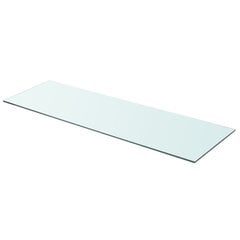 Hyllyt 2 kpl kirkas lasi 90x30 cm hinta ja tiedot | Hyllyt | hobbyhall.fi