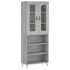 Kaappi harmaa Sonoma 69,5x34x180 cm tekninen puu hinta ja tiedot | Lipastot | hobbyhall.fi