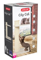 Raapimapuu Zolux City Cat 2, 97 cm, hiekanvärinen hinta ja tiedot | Raapimispuut ja kiipeilypuut | hobbyhall.fi