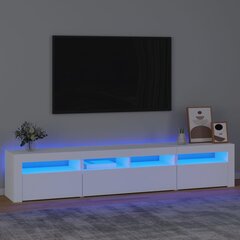 TV-taso LED-valoilla valkoinen 210x35x40 cm hinta ja tiedot | TV-tasot | hobbyhall.fi