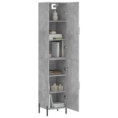 Kaappi betoninharmaa 34,5x34x180 cm tekninen puu hinta ja tiedot | Lipastot | hobbyhall.fi