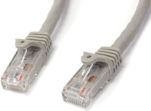 STARTECH 50cm Gray Snagless Cat6 Patch hinta ja tiedot | Kaapelit ja adapterit | hobbyhall.fi