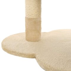 Kissan kiipeilypuu sisal-pylväällä 50 cm beige ja ruskea hinta ja tiedot | Raapimispuut ja kiipeilypuut | hobbyhall.fi