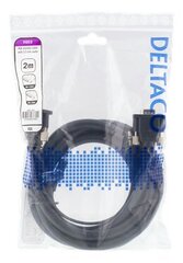 Deltaco RGB-902, HD15, 3,5 mm, 2 m hinta ja tiedot | Kaapelit ja adapterit | hobbyhall.fi