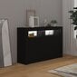 Senkki LED-valoilla musta 115,5x30x75 cm hinta ja tiedot | Olohuoneen kaapit ja lipastot | hobbyhall.fi