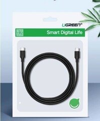 USB-C PD-kaapeli UGREEN Power Delivery 60W 1m (musta) hinta ja tiedot | Kaapelit ja adapterit | hobbyhall.fi