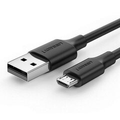 Ugreen USB – Micro USB Data datalatauskaapeli 2,4 A 480 Mbps 1,5 m Musta (US289 60137) hinta ja tiedot | Ugreen Kodinkoneet ja kodinelektroniikka | hobbyhall.fi