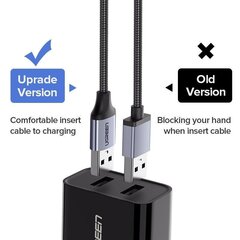 Ugreen USB - mikro-USB-kaapeli 0,5 m harmaa (60145) hinta ja tiedot | Ugreen Televisiot ja lisätarvikkeet | hobbyhall.fi
