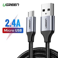 UGREEN Micro-USB-kaapeli QC 3.0 2.4A 0.25m (musta) hinta ja tiedot | Ugreen Kodinkoneet ja kodinelektroniikka | hobbyhall.fi