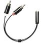 Deltaco AUD-204, 3,5 mm, RCA, 0,1 m hinta ja tiedot | Adapterit | hobbyhall.fi