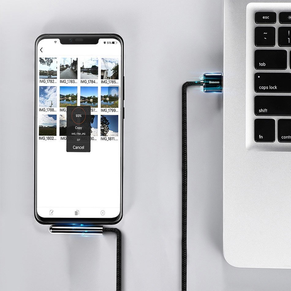 Baseus USB Lightning, 2 m hinta ja tiedot | Kaapelit ja adapterit | hobbyhall.fi
