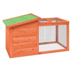 Kaninkoppi ruskea 100,5x54x55 cm täysi mänty hinta ja tiedot | Pieneläinten häkit ja tarvikkeet | hobbyhall.fi