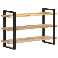 Senkki 3 hyllyllä 120x40x75 cm karkea mangopuu hinta ja tiedot | Hyllyt | hobbyhall.fi