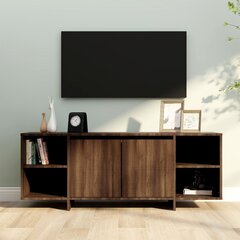 TV-taso ruskea tammi 130x35x50 cm lastulevy hinta ja tiedot | TV-tasot | hobbyhall.fi