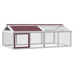 Juoksuhäkki mokka 200x112,5x74 cm täysi mänty hinta ja tiedot | Lintulaudat ja lintuhäkit | hobbyhall.fi