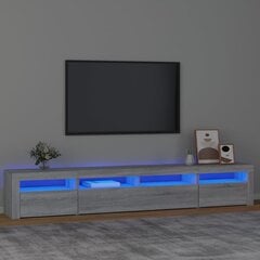 TV-taso LED-valoilla harmaa Sonoma 240x35x40 cm hinta ja tiedot | TV-tasot | hobbyhall.fi