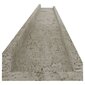 Seinähyllyt 2 kpl betoninharmaa 115x9x3 cm hinta ja tiedot | Hyllyt | hobbyhall.fi