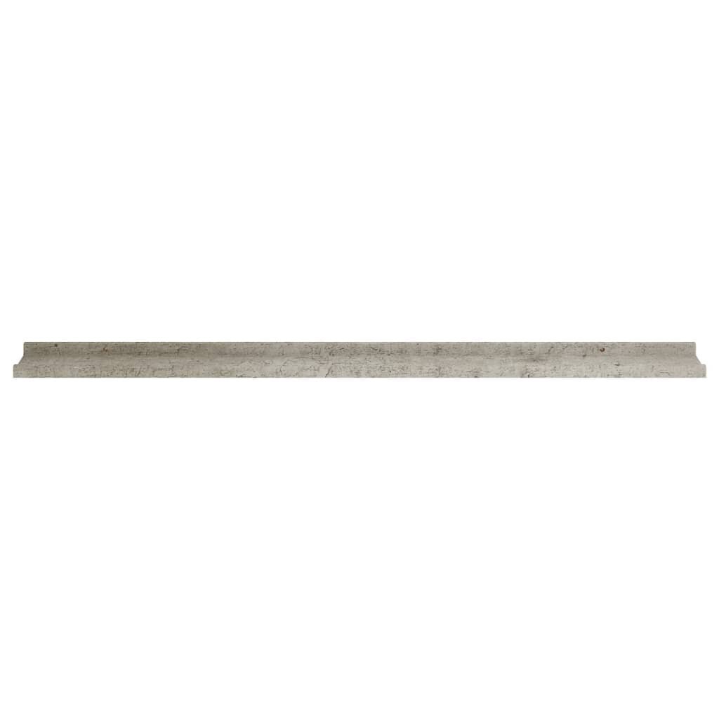 Seinähyllyt 4 kpl betoninharmaa 115x9x3 cm hinta ja tiedot | Hyllyt | hobbyhall.fi