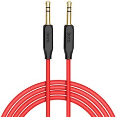 Hoco UPA11 AUX Audio Cable 3.5 mm -> 3.5 mm 1m Red hinta ja tiedot | Kaapelit ja adapterit | hobbyhall.fi