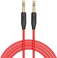 Hoco UPA11 AUX Audio Cable 3.5 mm -> 3.5 mm 1m Red hinta ja tiedot | Kaapelit ja adapterit | hobbyhall.fi