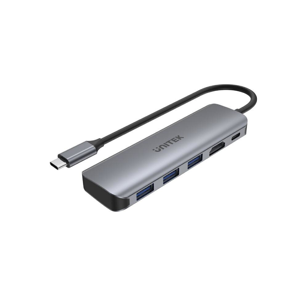 Unitek H1107E, USB-C 3xUSB hinta ja tiedot | Adapterit | hobbyhall.fi