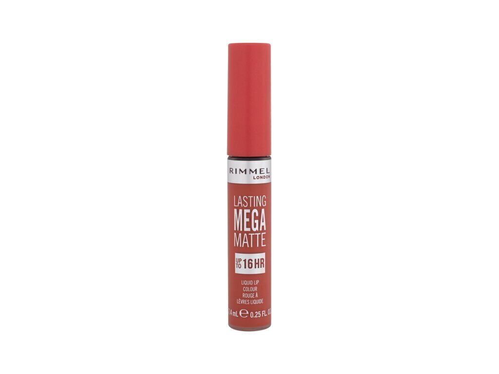 Huulipuna Rimmel London Lasting Mega Matte nestemäinen huulipuna, Scarlet Flames, 7,4 ml hinta ja tiedot | Huulipunat, huulikiillot ja huulirasvat | hobbyhall.fi