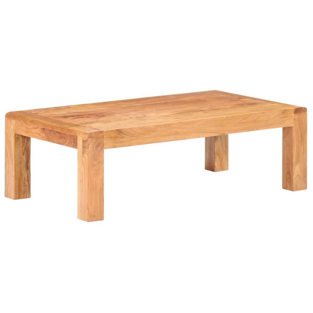 Sohvapöytä 110x60x35 cm täysi akaasiapuu hunajaviimeistelyllä hinta ja tiedot | Sohvapöydät | hobbyhall.fi