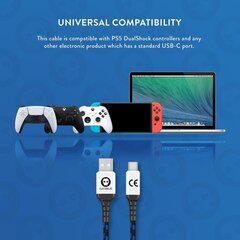 Numskull Type-C Charge Braided Cable, 4m (PS5, Xbox Series, Switch) hinta ja tiedot | Kaapelit ja adapterit | hobbyhall.fi