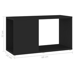 TV-taso musta 60x24x32 cm lastulevy hinta ja tiedot | TV-tasot | hobbyhall.fi