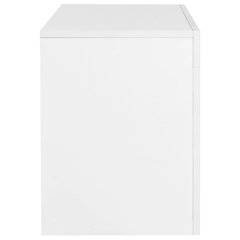 TV-taso LED-valoilla korkeakiilto valkoinen 130x35x45 cm hinta ja tiedot | TV-tasot | hobbyhall.fi