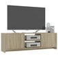 TV-taso Sonoma tammi 120x30x37,5 cm lastulevy hinta ja tiedot | TV-tasot | hobbyhall.fi