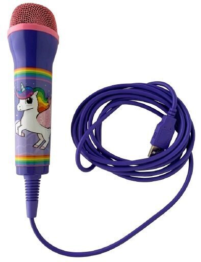 IMP Unicorn Rainbow Microphone - 3M johto hinta ja tiedot | Mikrofonit | hobbyhall.fi