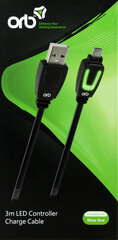 ORB LED Xbox One -kaukosäätimen latauskaapeli, 3m hinta ja tiedot | ORB Kodinkoneet ja kodinelektroniikka | hobbyhall.fi