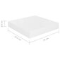 Kelluvat seinähyllyt 4 kpl korkeakiilto valk 23x23,5x3,8 cm MDF hinta ja tiedot | Hyllyt | hobbyhall.fi