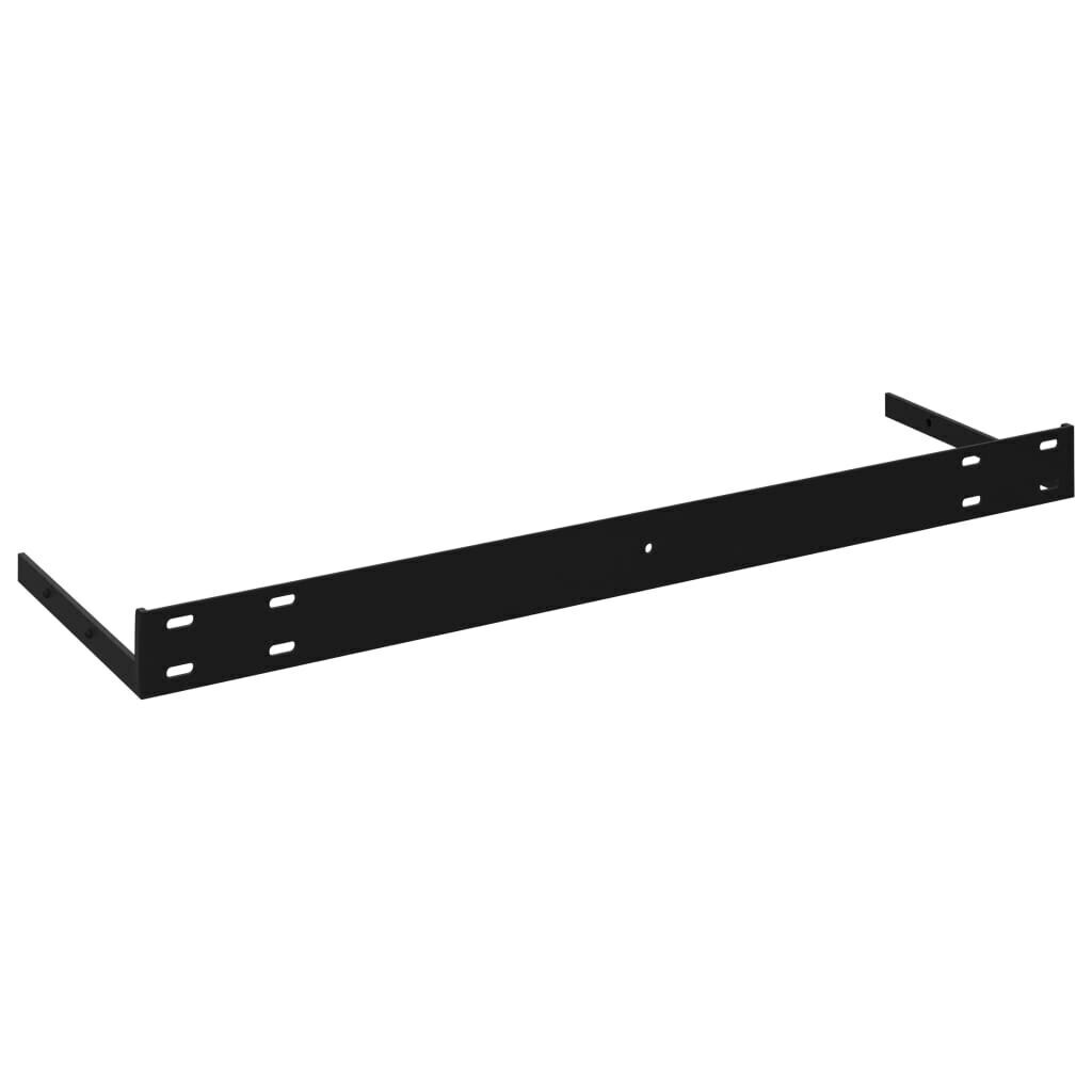 Kelluvat seinähyllyt 4 kpl harmaa 120x23,5x3,8 cm MDF hinta ja tiedot | Hyllyt | hobbyhall.fi