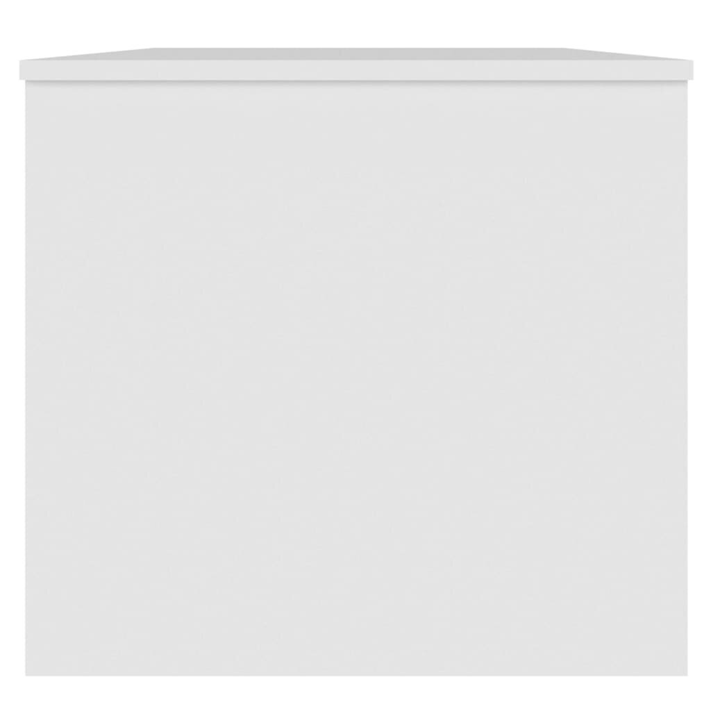 Sohvapöytä valkoinen 102x50,5x46,5 cm tekninen puu hinta ja tiedot | Sohvapöydät | hobbyhall.fi