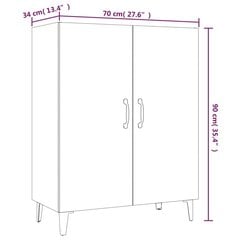 Senkki Sonoma-tammi 70x34x90 cm tekninen puu hinta ja tiedot | Olohuoneen kaapit ja lipastot | hobbyhall.fi