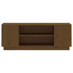 TV-taso hunajanruskea 110x35x40,5 cm täysi mänty hinta ja tiedot | TV-tasot | hobbyhall.fi