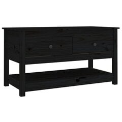 Sohvapöytä musta 102x49x55 cm täysi mänty hinta ja tiedot | Sohvapöydät | hobbyhall.fi