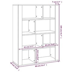 Senkki korkeakiilto valkoinen 80x30x106 cm tekninen puu hinta ja tiedot | Olohuoneen kaapit ja lipastot | hobbyhall.fi