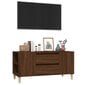 TV-taso ruskea tammi 102x44,5x50 cm tekninen puu hinta ja tiedot | TV-tasot | hobbyhall.fi