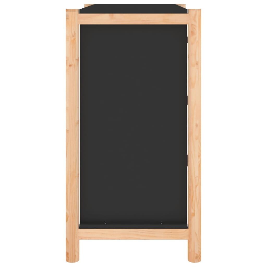 Senkki musta 62x38x70 cm tekninen puu hinta ja tiedot | Olohuoneen kaapit ja lipastot | hobbyhall.fi